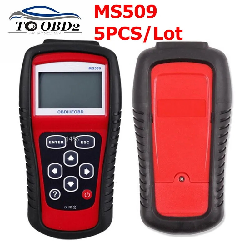 5 шт./лот MS509 OBDII/EOBD OBD2 автомобильный считыватель кодов работает для США Азии и
