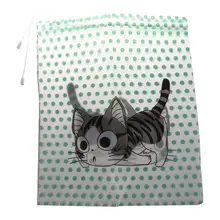 Kawaii мультфильм Животные точки водонепроницаемый шнурок сумка для хранения путешествия Органайзер мешок шнурок сортировочная сумка для одежды 38*31