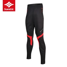 Santic мужские зимние велосипедные брюки с теплым флисом ветрозащитные MTB дорожный велосипед брюки велосипедные длинные брюки велосипедная одежда Ropa Ciclismo