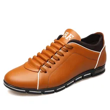 2017 High Quality Fashion Spring Men Flats Lace up Solid Color Big Size Male Casual Shoes Hot Sale