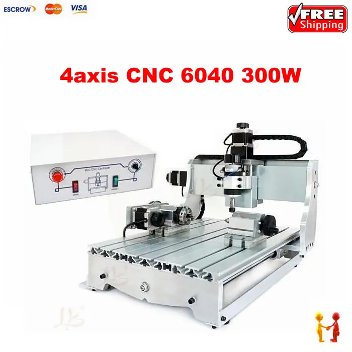 

Large working area cnc 6040 Z-D300 mini cnc milling machine with 300W spindle 3D cnc router for guitar woodworking