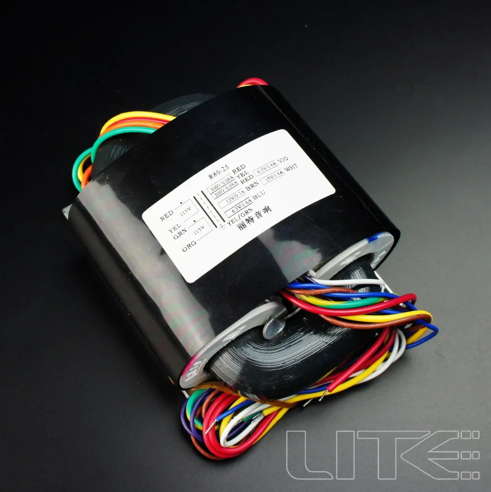 

LITE high-end R80 115V/230V 100W (100VA) R-Core Transformer for preamp/DAC/headphone
