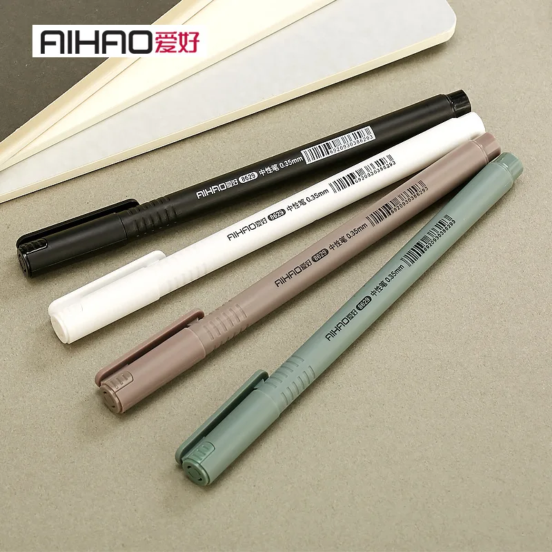 Бренд Aihao 0 35 мм запасная сменная гелевая ручка для школьников тест несмывающиеся
