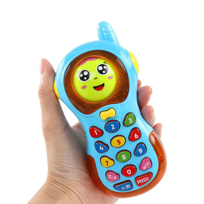 Сотовый телефон для детей Детские электронные сотовый телефон для детей день подарки Детские игрушки для малышей звучание Музыкальная