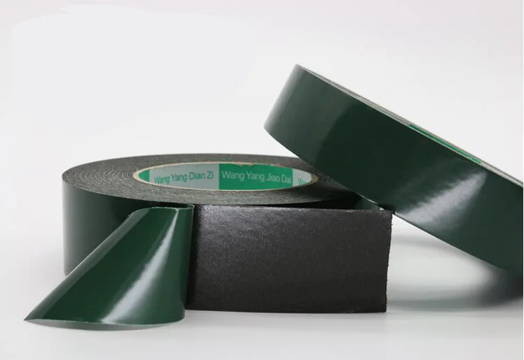 green film black foam PE sponge double-sided tape 5