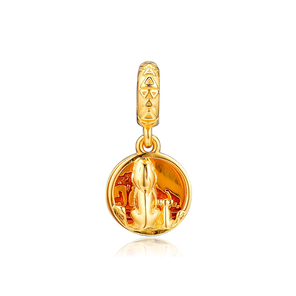 

CKK Simba & Mufasa Sunset Charms 925 Original Fit Pandora Bracelets Sterling Silver Charm Beads for Jewelry Making Bead Bijoux