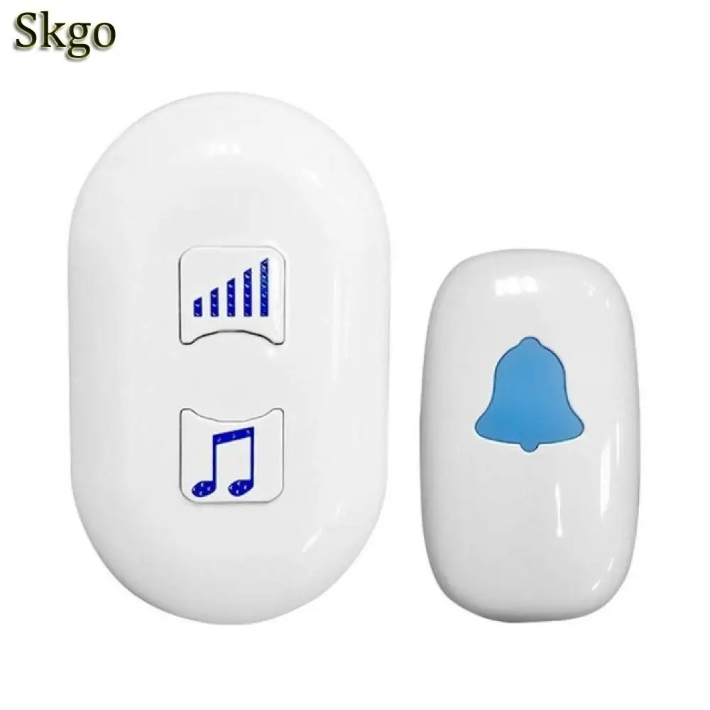 

New Songs Optional Waterproof Touch Button Smart Home Welcome Doorbell Alarm Intelligent Wireless Doorbell US Plug