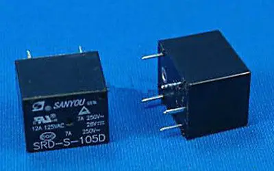 

10 pcs PCB type Mini Power Relay 5V DC coil SRD-S-105D