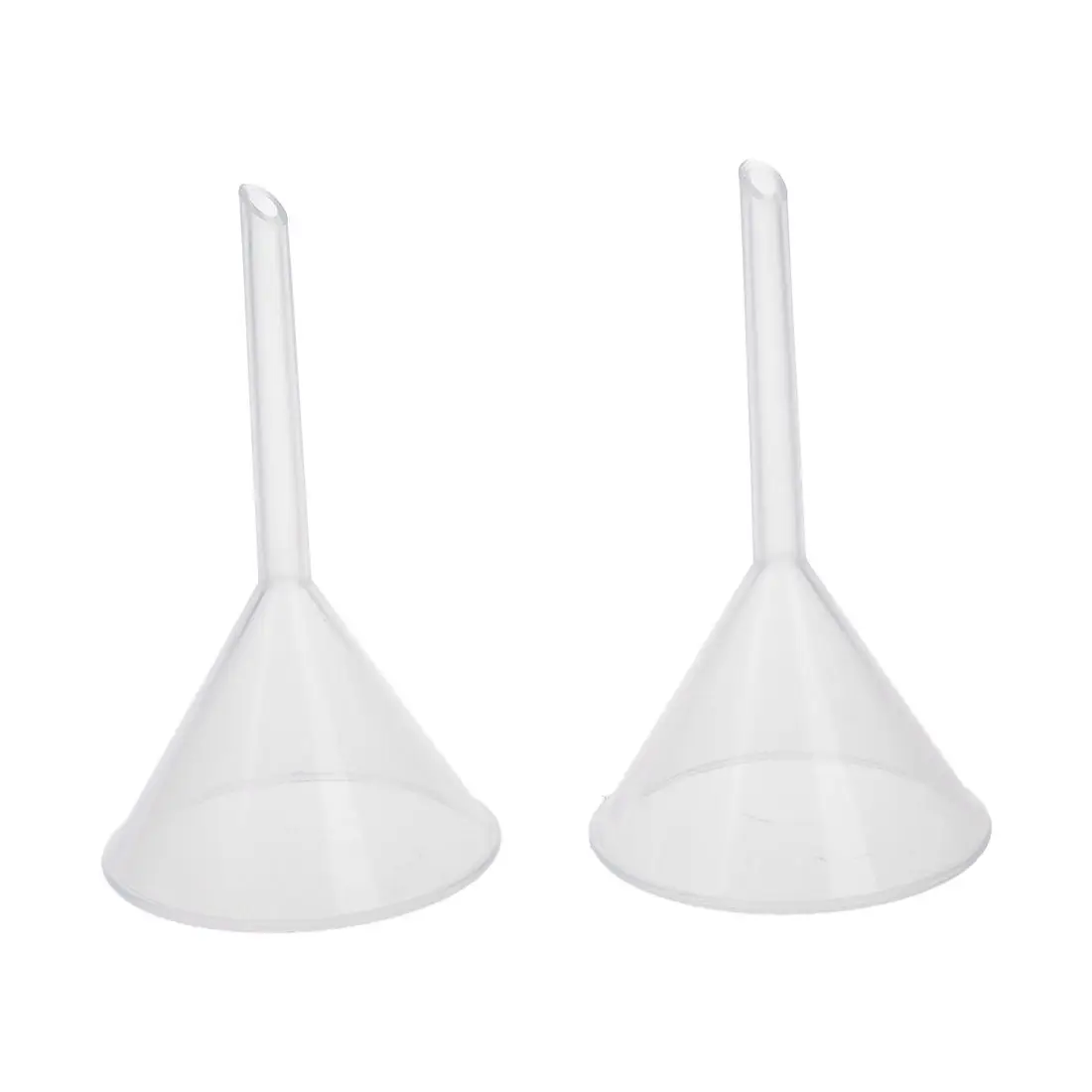 

2 Pcs 60 ml 2 5/9" Mouth Dia Laboratory Clear White Plastic Filter Funnel