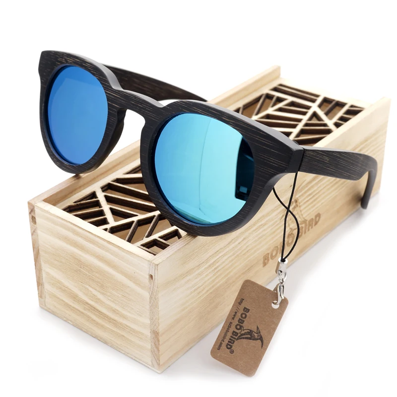 2016 wooden Sunglasses Bamboo brand sun glasses Vintage Wood Case Beach Sunglasses for Driving gafas de sol