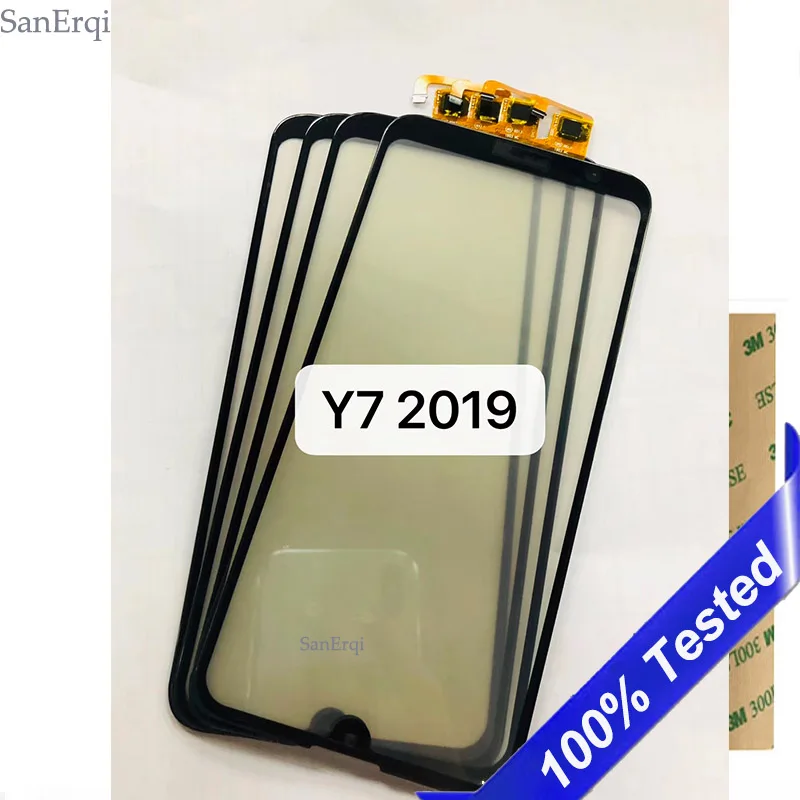 Сенсорный экран для Huawei Y7 2019 дюймов зеркальный ЖК-дисплей передняя стеклянная
