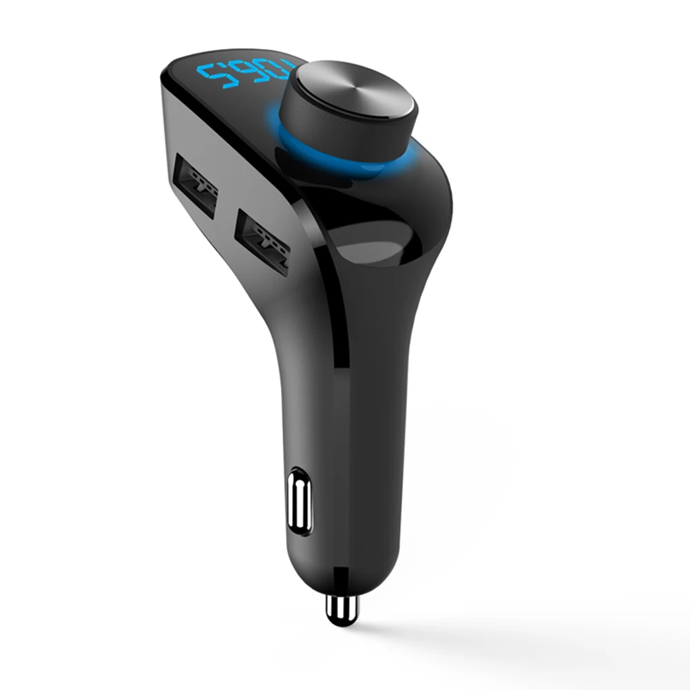 

Bluetooth Wireless Car FM Transmitter Radio Adapter MP3 Player Car Charger Car Kit 3 USB Charging Ports Support U-Disk TF Card