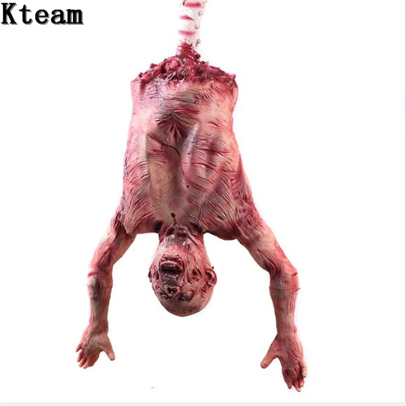 

Hot Sale 2019 Horror Halloween Decoration Creepy Zombie Ghost Scary Bloody Full Body Zombie Escape for Haunted House Bar Props