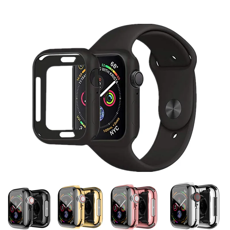 

ASHEI for Apple Watch Series 4 Case Protector Ultra-Thin Soft Plated Protective Bumper Cover For Apple Watch 40mm 44mm Case