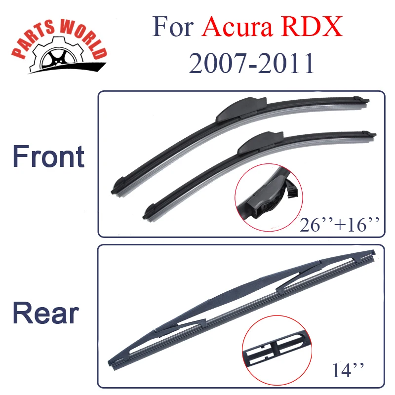 Wiper blades for Acura RDX (2007 2011)26''+16'' Car Wiper Windscreen