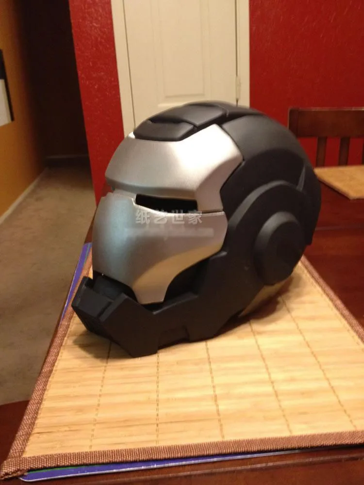 

Paper Model Film Iron Man War Machine Head 1 : 1 Wearable 3D Handmade Paper Helmet