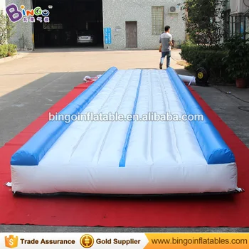 

Free express 9X2m Inflatable Gymnastics mats high quality fitness sport mats jumping gym mat with blower for sport carnival