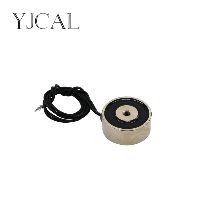 

YJ- 40/25 DC 12V 24V Circular Micro Holding Electric Magnet Lifting 30KG Solenoid Sucker Electromagnet