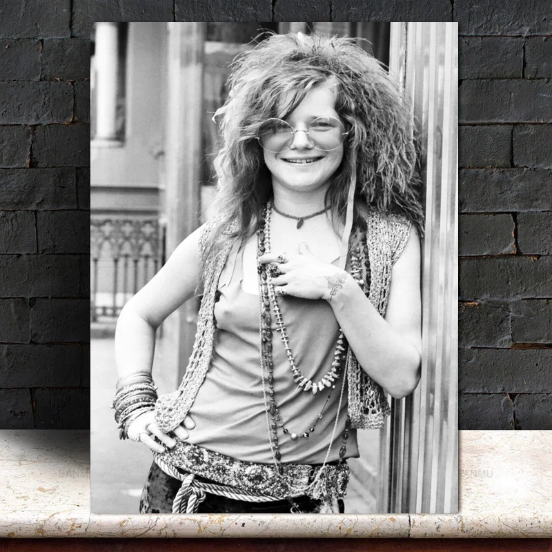 

Janis Joplin Poster Canvas Printings Wall Pictures for Living Room Decor No Frame