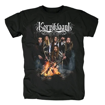 

Bloodhoof Korpiklaani Folk Metal men's top black T-Shirt in summer Asian Size