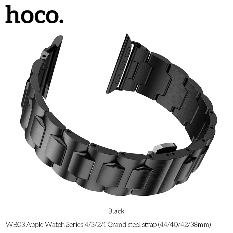 Ремешок для часов HOCO из нержавеющей стали 316 Apple Watch 42 мм 44 38 40 ремешок iWatch