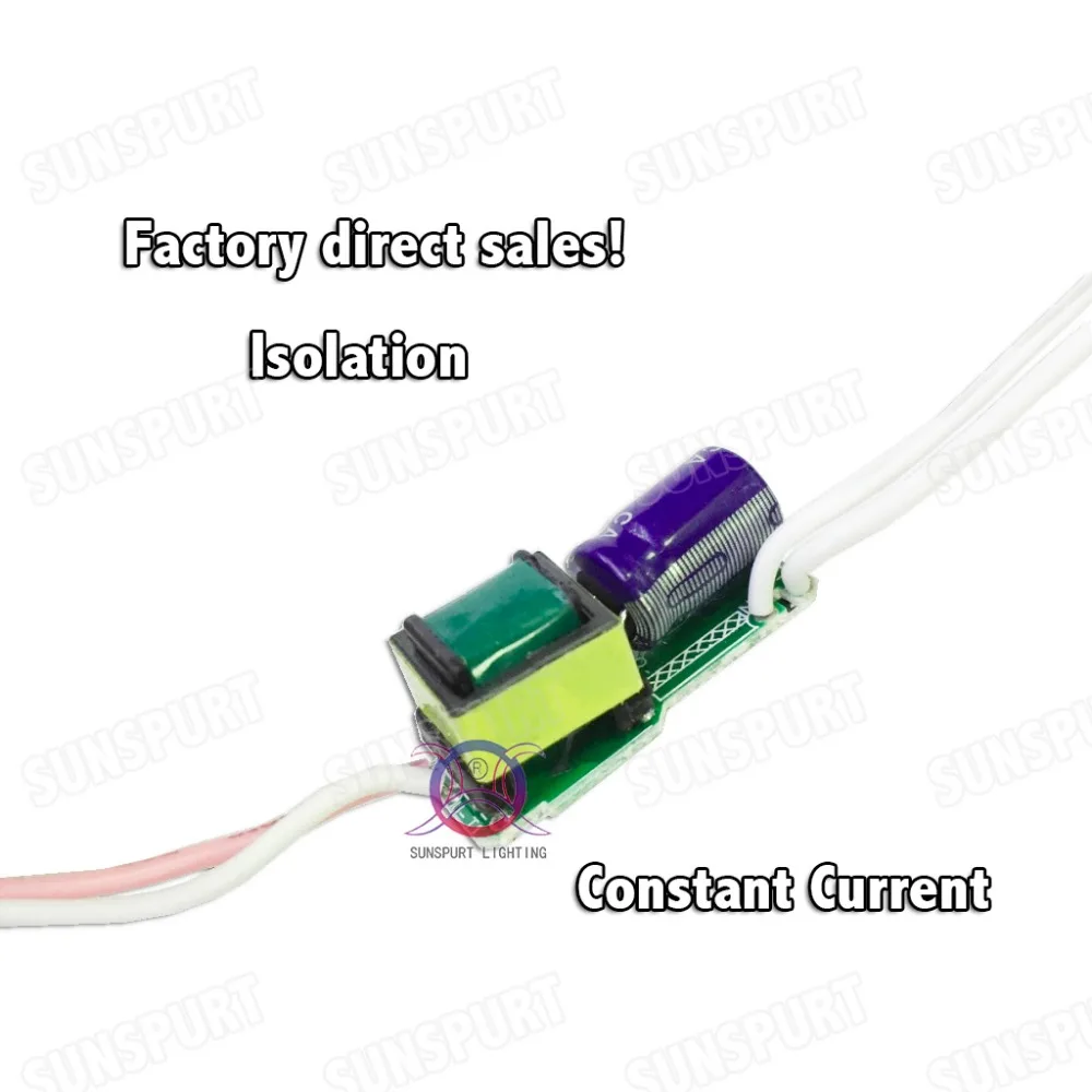 10 шт. изоляции 5 Вт AC85-277V светодиодный драйвер 3-10x0.5W 150mA DC9-34V светодиодный, блок питания постоянный ток для Свеча светильник