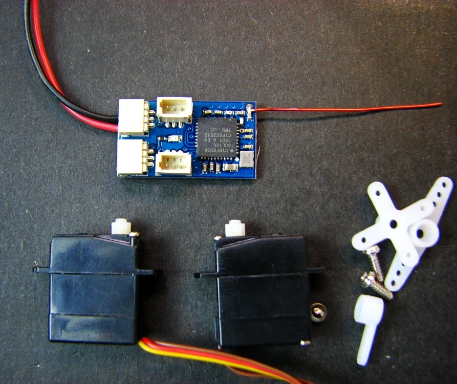 DSM2/приемник DSMX и 2 г микро сервопривод* 2 набор кистей с 5А Микро летательный аппарат самолет Сделай Сам самолет