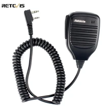 2 Pin PTT Speaker Mic for Kenwood BAOFENG UV-5R BF-888S Retevis H777 RT3 RT5 TYT PUXING QUSHENG Ham Radio Walkie Talkie C9001A