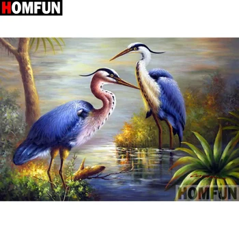 

HOMFUN Full Square/Round Drill 5D DIY Diamond Painting "bird" Embroidery Cross Stitch 5D Home A07824