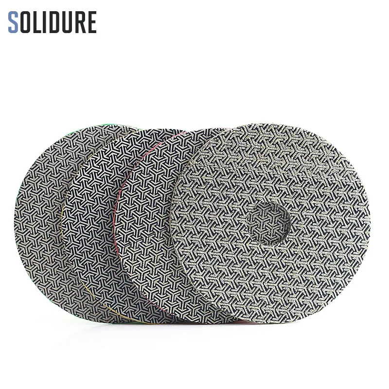 4 inch 100mm Electroplated Polishing Pad Fast Removal Tile Glass