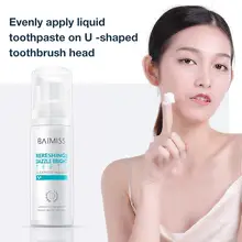 Свежий Сияющий зубной мусс для чистки зубов Зубная паста отбеливание гигиены полости рта удаляет пятна от полости рта плохой дыхательный стоматологический инструмент