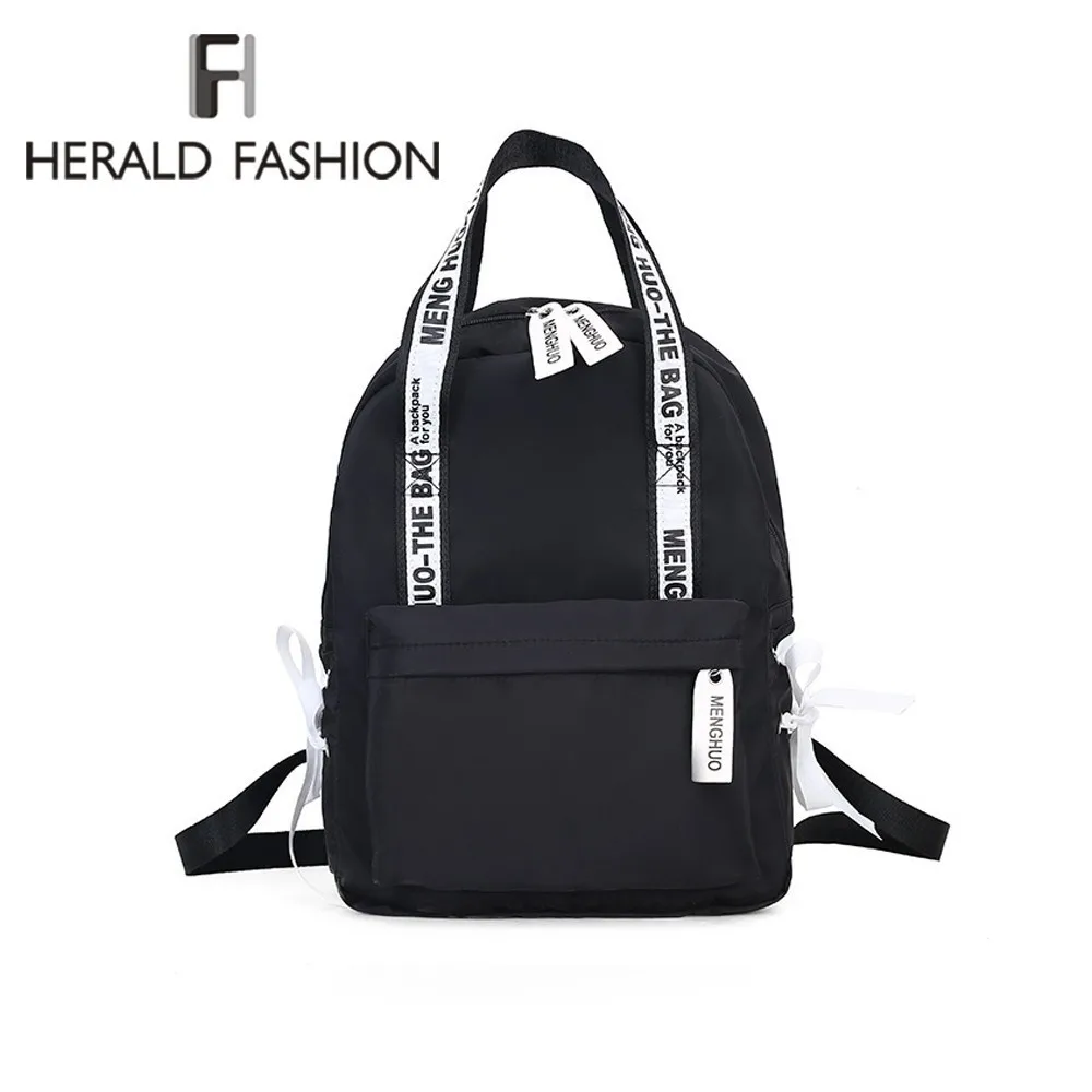Koop Herald Fashion Vrouwen Rugzak Voor School Tieners Meisjes Stijlvolle Schooltas Dames Canvas Stof Rugzak Vrouwelijke Boekentas Mochila