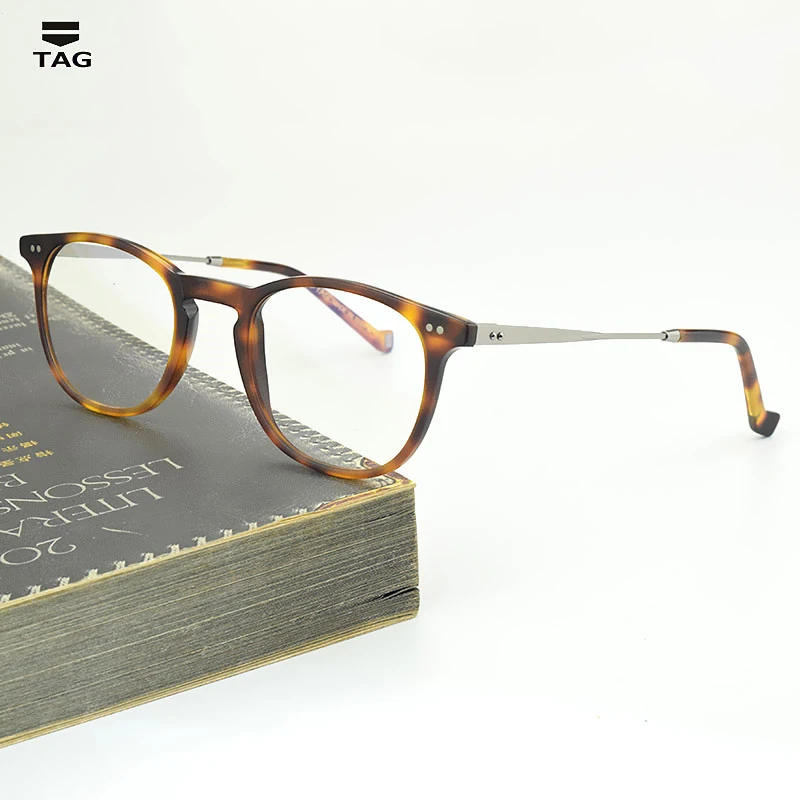 

TAG Brand Alloy material Eyeglasses Frames men myopia optical frame women Glasses frame spectacles computer retro glasses nerd