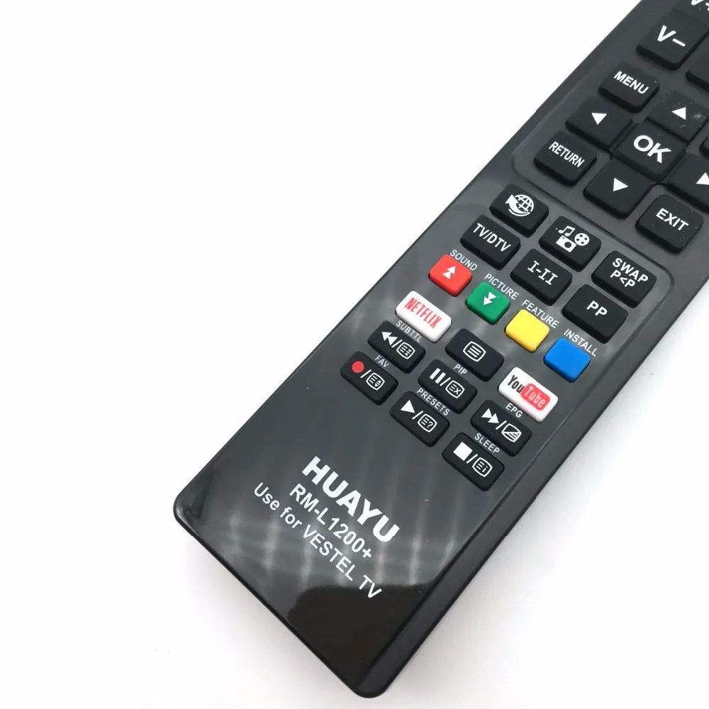 RM L1200 + универсальное использование для VESTEL с Youtube/Netflix LCD LED TV пульт дистанционного