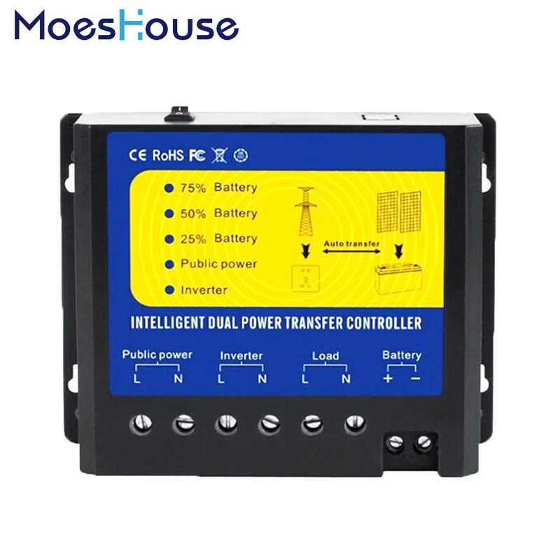 Q4500 Solar Charge Controller Power Switch Regulator DC 12V 24V 48V AC 110V 220V Automatic Dual Transfer Solar wind System Q4500 Solar Charge Controller Power Switch Regulator DC 12V 24V 48V AC 110V 220V Automatic Dual Transfer Solar wind System