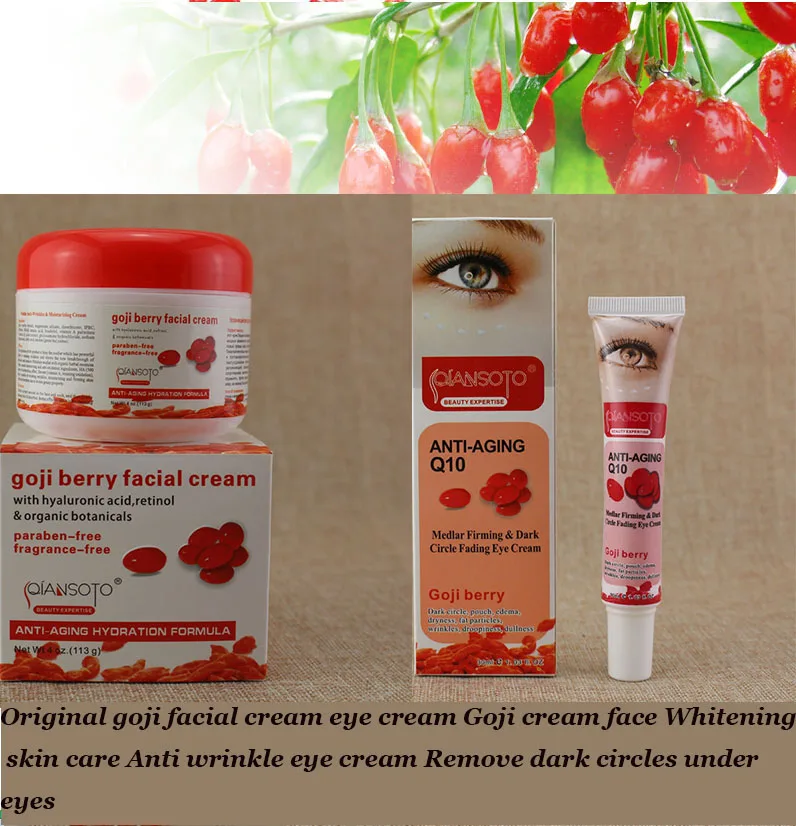 Original goji facial cream eye cream Goji cream face Whitening skin care Anti wrinkle eye cream Remove dark circles under eyes