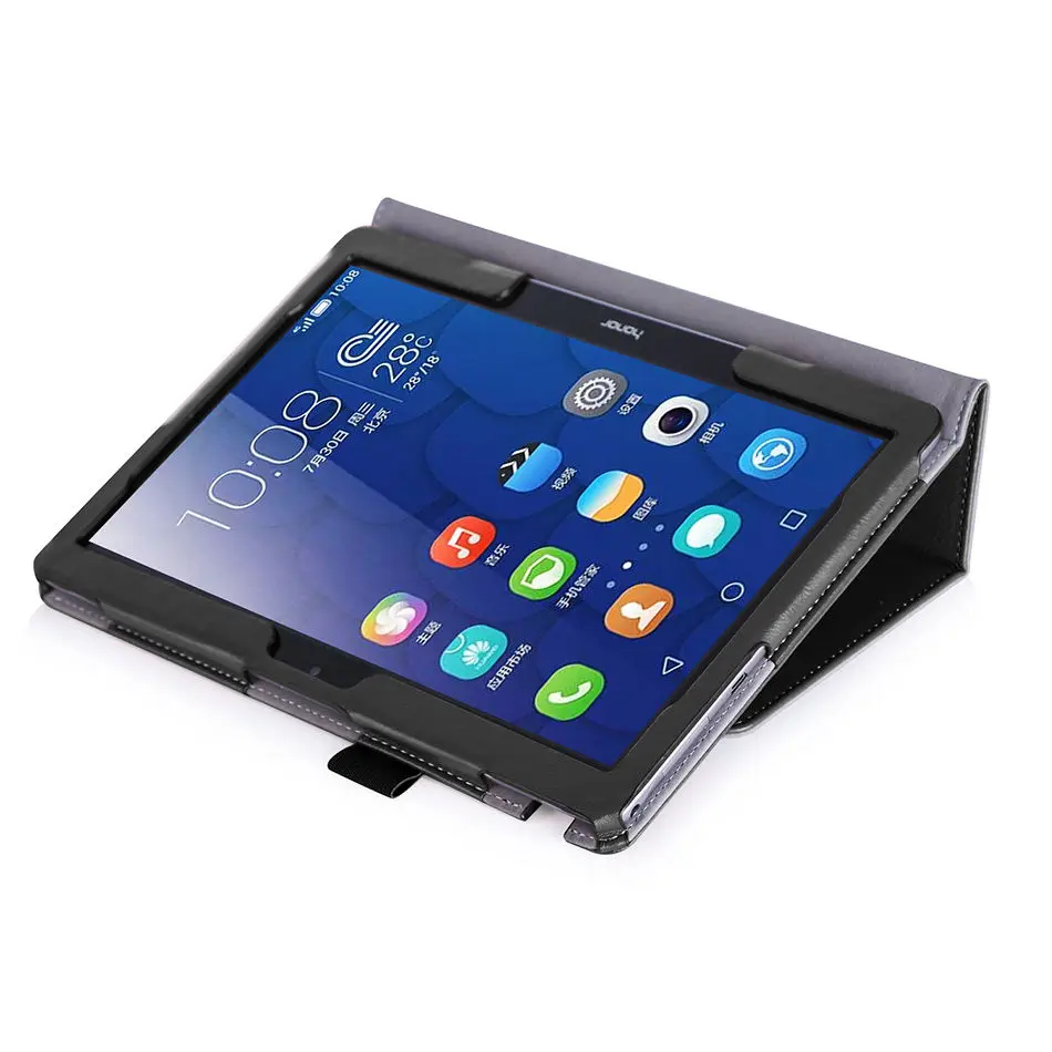 Для huawei MediaPad T3 10 AGS-W09 AGS-L09 AGS-L03 9,6 ''планшет чехол ручной держатель класса люкс из искусственной кожи чехол для Honor Play Pad 2 Funda+ защитная пленка