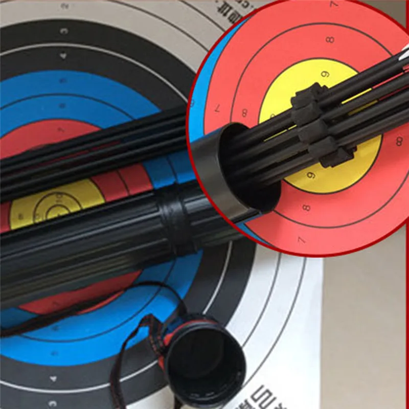 

Portable Durable Outdoor Hunting Plastic Arrow Rack Holder Display Support for 12pcs Arrows Protection Fletching Arrow Bow Black