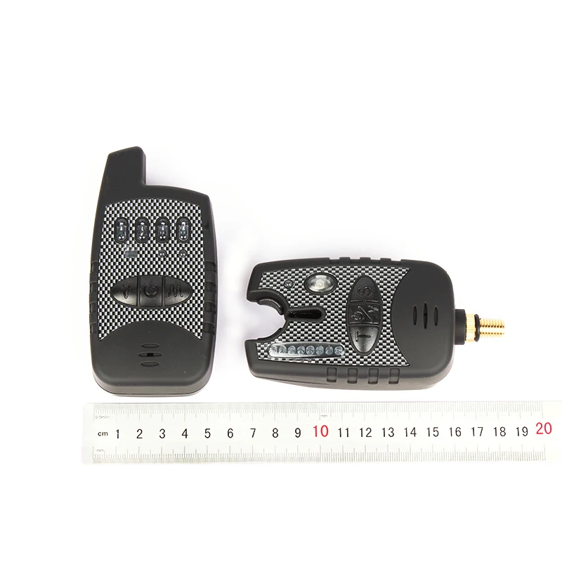 Goture, сигнализатор укуса, 8 СВЕТОДИОДНЫЙ беспроводной приемник для ловли карпа, электронная удочка для ловли рыбы, светильник индикаторный звонок, 1+ 4 комплекта
