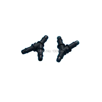 

50pcs/lot Large format printer UV plastic Y shape ink tube connector / UV printer ink pipe / UV Hose fitting ( 4mm*3mm )