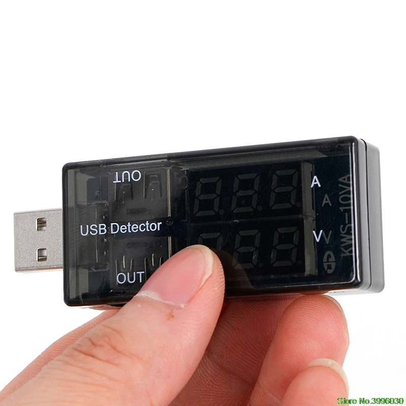USB Current Voltage Tester USB Voltmeter Ammeter Detector Double Row Shows New