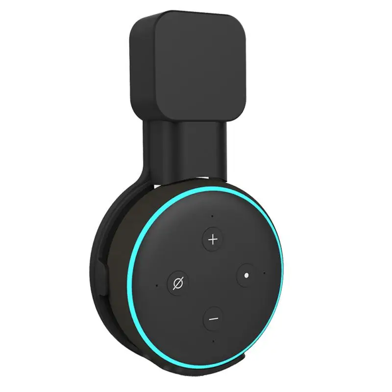 Black Розетка настенный держатель для Echo Dot 3 компактный стенд для умных домашних динамиков с компоновкой шнура - Цвет: Black