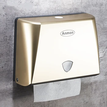

Gold Toilet Paper Box Wall-mounted Hotel Paper Tray Kitchen Paper Towel Holder Paper Holder for Bathroom Toilet Wall Hanging