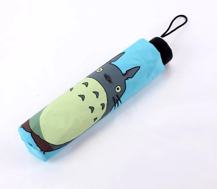 Зонт от дождя Totoro, складной зонт от дождя и солнца с рисунком из мультфильма, Зонт от дождя и солнца с защитой от ультрафиолета, Ветрозащитный Зонт Totoro Paraplu Regen Vrouwen