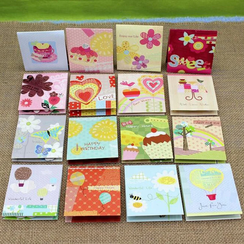 0 : Buy (150 pieces/lot)3D Pup Up Flower Colored Greeting Cards with Envelope Best ...