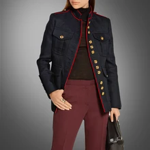 Новое однобортное пальто с пуговицами и карманами, длинное шерстяное пальто осень-зима