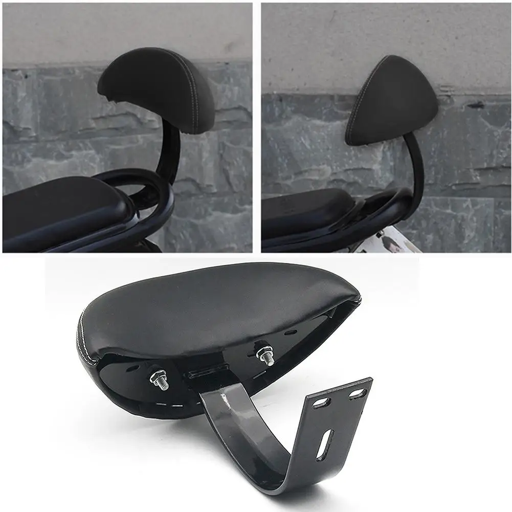 headytidy Electric Car Backrest DIY Assembled Safety Black Cushion Pad Backrest Universal Motorcycle Backrest 