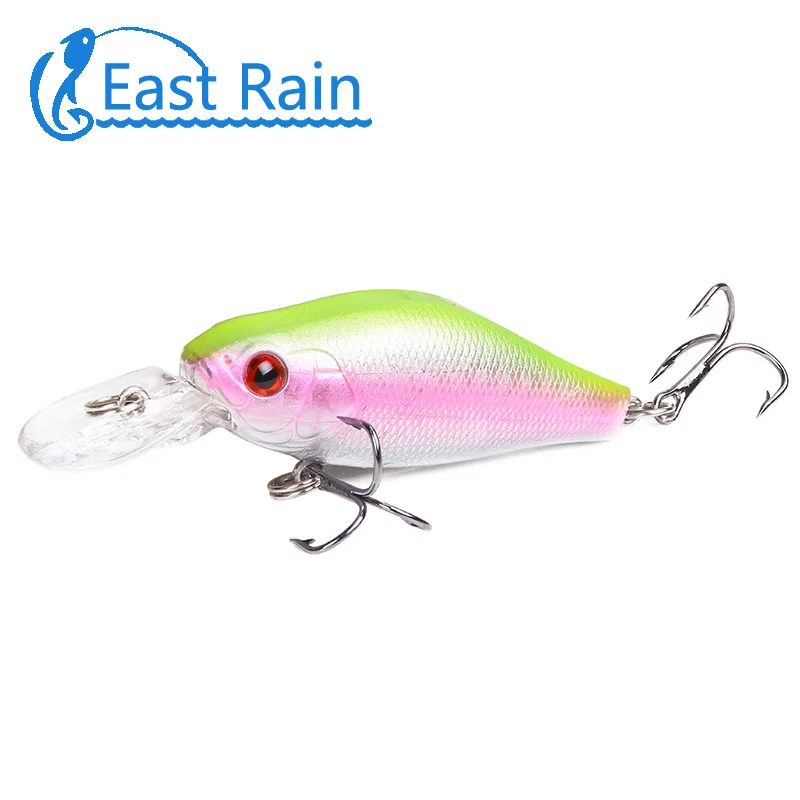 East Rain 7 см 8 1 г Реалистичная VIB плавающая приманка для рыбалки Крючки рыболовные