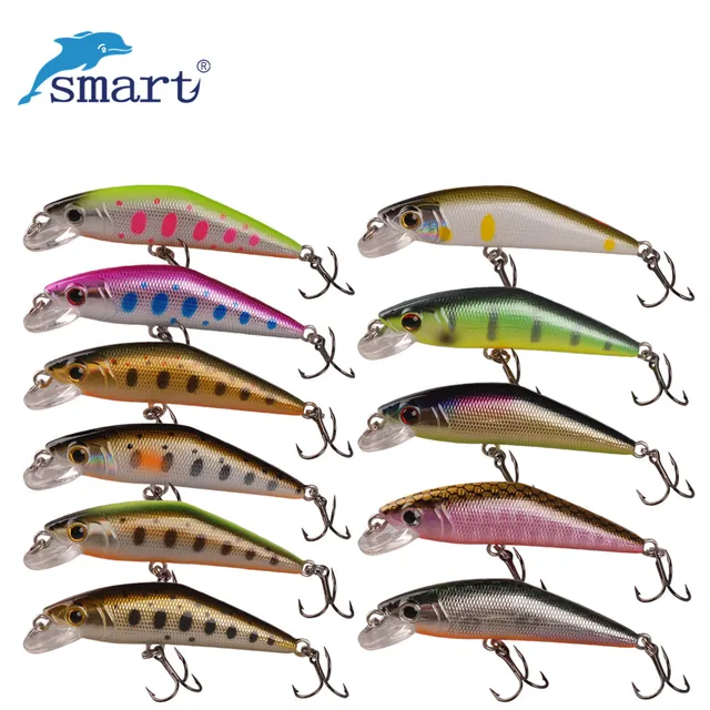US $4.04 Smart 50mm/3.6g Minnow Lures Sinking Tungsten Ball VMC Hook Swimbait Iscas Artificial Pesca Leurre 