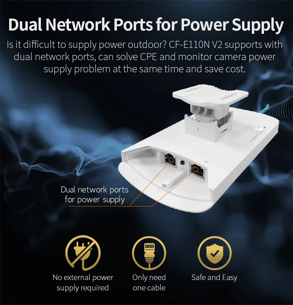 2 шт. мини открытый беспроводной CPE встроенный 11dbi антенна Wi-Fi QCA9531 чип Wi-Fi маршрутизатор и wifi удлинитель и сетевой мост Wi-Fi повторитель